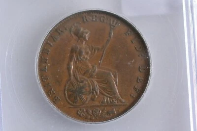 1841 Great Britain 1/2 Half Penny KM#726 ICG MS62 BN - Image 1 of 4