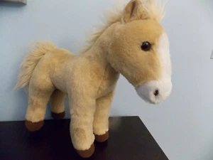 Aurora Plüschtier Stofftier hellbraun/weiß gepunktet 10 Zoll Pony Pferd GUC - Bild 1 von 2