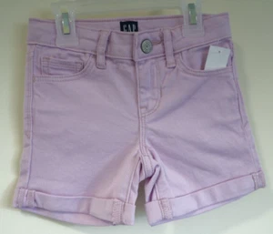 NWT Gap Light Purple Denim Midi Shorts Girl's Size 5 - Picture 1 of 2