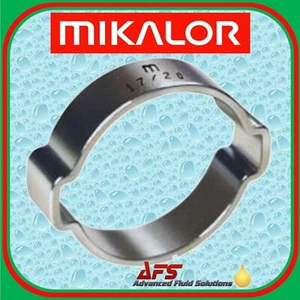 Mikalor W1 Doble Oreja O Clip Manguera de Combustible Tubo de Gasolina 2 Orejas Abrazadera de Tubo de Silicona 0 - Imagen 1 de 3