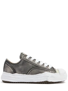 Mihara Yasuhiro Women's Hank Black Leather Sneakers New - Picture 1 of 5