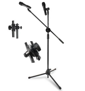 USA Lagerware! Mikrofon Mikrofonständer Faltbar Stativ Verbesserter Ständer Schwarze Farbe - Bild 1 von 12