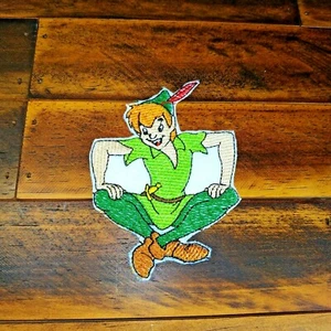 Peter Pan Patch Iron-On Applique Embroidered Patch Neverland Tinkerbell Magic - Photo 1/2