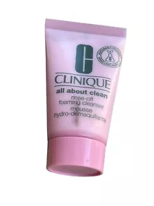 Clinique All About Clean Rinse-Off Foaming Cleanser 1 oz / 30ml NEW C.25 - Picture 1 of 3