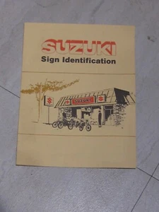 SUZUKI DEALERSHIP SIGN IDENTIFICATION/ORDER BROCHURE (8.5 X 11) NOS! - Bild 1 von 3