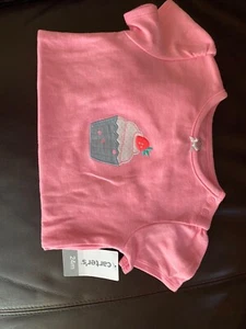 carters pink 24 month one piece with cupcake design new - Picture 1 of 4