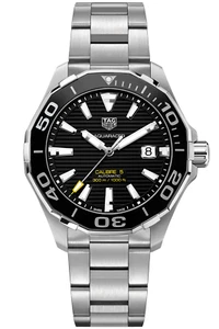 Orologio Uomo Automatico TAG Heuer Aquaracer Calibro 5 - WAY201A.BA0927 - Foto 1 di 12