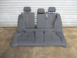 BMW F21 1 SERIES 3 DOOR HATCHBACK SET OF REAR SEATS SPORT RED STITCHING - Picture 1 of 7