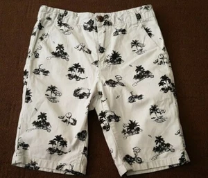 PANTALONES CORTOS ESTAMPADOS BLANCOS PARA NIÑOS TALLA 10 AÑOS HECHOS POR BLUE ZOO DEBENHAMS - Imagen 1 de 4