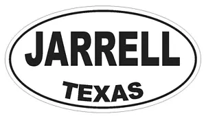 Jarrell Texas Oval Bumper Sticker or Helmet Sticker D3528 Euro Oval - Picture 1 of 1