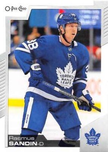 2020-21 O-Pee-Chee #112 Rasmus Sandin Toronto Maple Leafs
