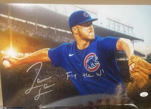 JAMESON TAILLON Signed Auto 8x12 Photo Edit “Fly The W!” Chicago Cubs JSA - Picture 1 of 1