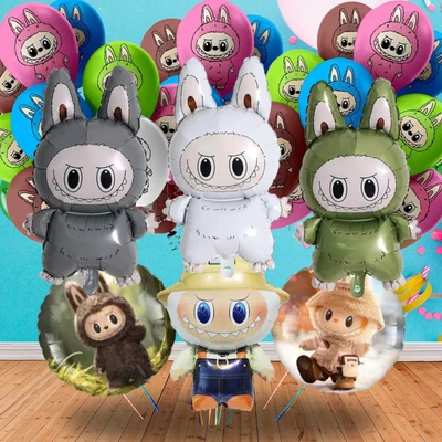 JEWELESPARTYZ Labubu PARTY SUPPLIES BIRTHDAY DECORATION BALLOON TABLEWARE BANNER FOIL LATEX