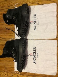 Moncler Suede Men's Boots for Sale 