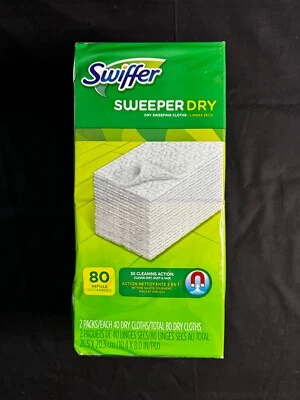 Swiffer Sweeper Dry Sweeping Cloths 80 ct. Refills SEALED New In Box - Image 1 of 4