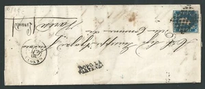 SARDEGNA 1852 COPERTINA c.20 PRIMA EMISSIONE A VARESE - Foto 1 di 2