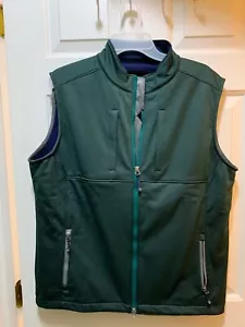 NWT Peter Millar Men's Gale Force Soft Shell Lined Vest Size Medium in Green - Picture 1 of 5