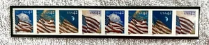 US Scott # 4232 - 4235 42c Flags 2008 Plate Block Coil of 8 P1111 VF/XF MNH - Picture 1 of 1