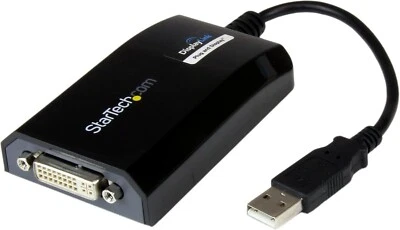 Startech  USB to DVI Adapter  Pc/Mac 1920x1200, External Display USB2DVIPRO2 NEW - Image 1 of 3