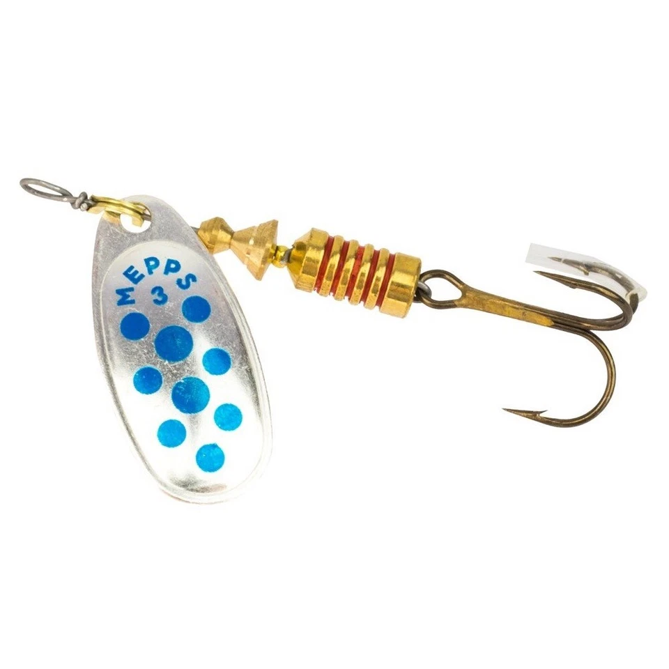Mepps Girevole Gr.1 Cometa Decorée Argento/Blu Forellenspinner Duro Esca - Immagine 1 di 1