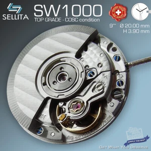 MOVEMENT AUTOMATIC SELLITA SW1000-1, TOP GRADE, COSC qualified Ø 20 mm, 9''' - Picture 1 of 7