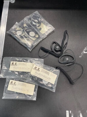 D-Ring 3.5mm Listen Only Earpiece Earphone for Kenwood 8 pack - Image 1 of 4