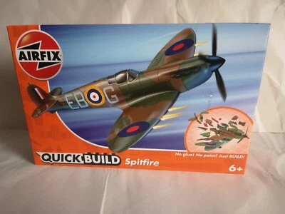 AIRFIX J6000 QUICKBUILD SPITFIRE MODEL AIRCRAFT AEROPLANE SET IDEAL STARTER SET - Image 1 of 3