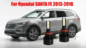 Kit de faros LED para SANTA FE 2013-2016 H11 6000K blanco CREE bombillas haz bajo - Imagen 1 de 10