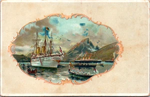 Schöne Schiffskunst Vintage Postkarte B205 - Bild 1 von 2