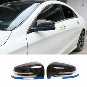 Cubierta de espejo retrovisor de coche azul fibra de carbono para Mercedes-Benz GLK 2009-2015 - Imagen 1 de 9
