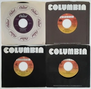 Beatles Canada 7" Vinyl 45 Lot Capitol Hold Hand McCartney Waterfalls Ebony Tug - Picture 1 of 13