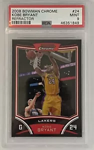 Kobe Bryant 2008 Bowman cromo refractor #/499 PSA 9 - Imagen 1 de 2