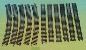 CB1 Vintage Atlas HO Track Lot of (11) Straight #21 9" x6 & Curve 18"r x5 - Picture 1 of 3