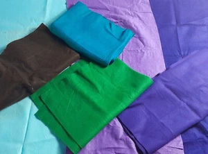 LOT OF FELT PIECES 7 PIECES 6 COLORS ALL MEASUREMENTS INCLUDED - Picture 1 of 4