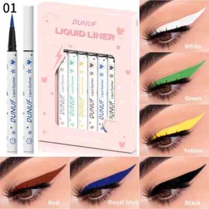 6 colori/set matita eyeliner impermeabile trucco colorato eye liner penna cosmetici - Foto 1 di 8