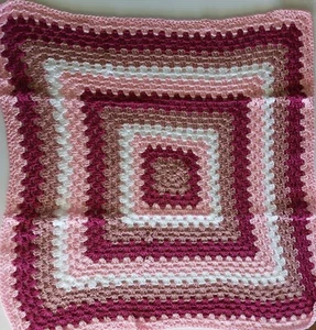 New Soft Baby Bassinet Cradle Receiving Blanket Handmade Crochet - Picture 1 of 4