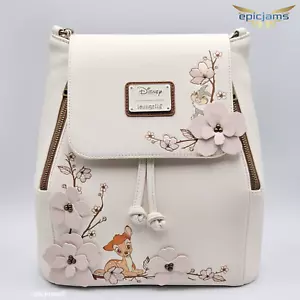 Loungefly Disney Bambi 3D Cherry Blossom Flap Mini Backpack New - Picture 1 of 8