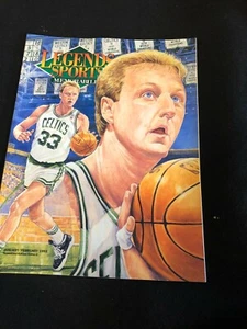 LEGENDS SPORTS MEMORABILIA NEW MAGAZINE LARRY BIRD ON COVER WITH CARDS - Picture 1 of 3