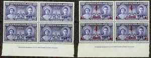 NEWFOUNDLAND –1939–ROYAL VISIT INSCRIPTION BLOCKS– VF** - Picture 1 of 1