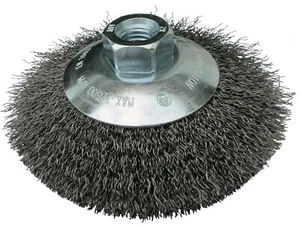 Kegelbürste BK 600 W Drahtbürste für Winkelschleifer mit gewelltem Stahldraht - Bild 1 von 6