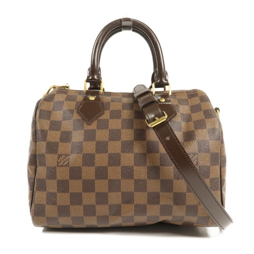 LOUIS VUITTON（LV） Borsa a mano Louis Vuitton LV GHW Speedy Bandouliere 25 N40575 Damier Ebene marrone
