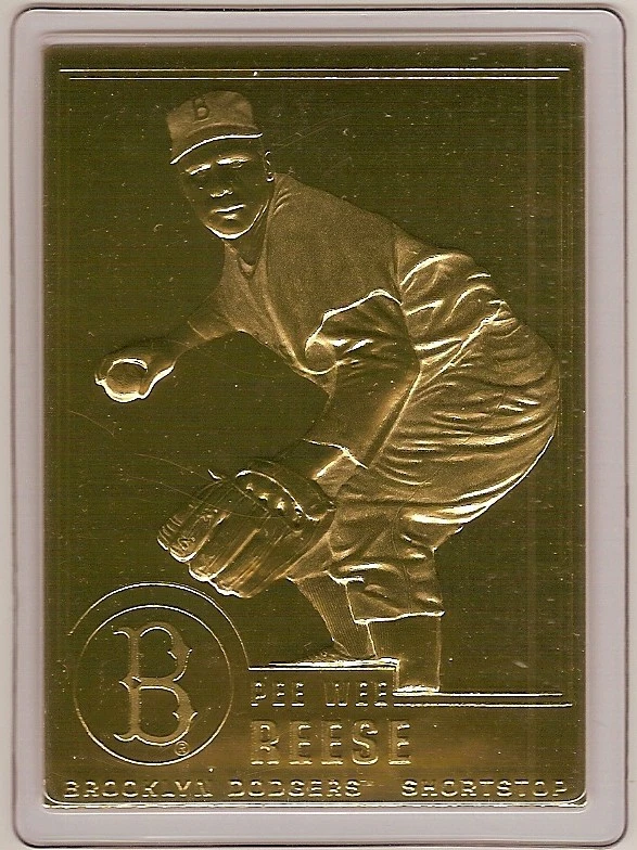 Tarjeta PEE WEE REESE 22kt Oro Danbury Como Nueva - Salón de la fama Foto 1 de 1