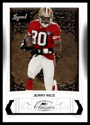 2009 Donruss Classics Bronze Jerry Rice /999 49ers #123 A1 - Image 1 of 2