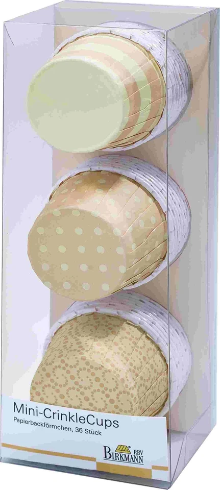 Cupcake Muffin Förmchen Backform Papier Birkmann Mini-Crinkle Cups Sommer Ø 5cm  - Bild 1 von 1