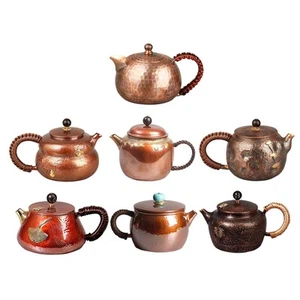 Shiny Copper Teapot for Enjoying Tea - Picture 1 of 39