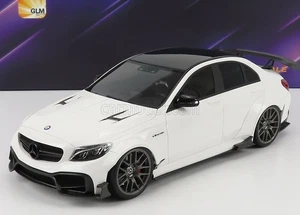 MODELLINO AUTO STATICO GLM MERCEDES BENZ C-CLASS C63S AMG DARWINPRO BIANCO 1/18 - Imagen 1 de 6