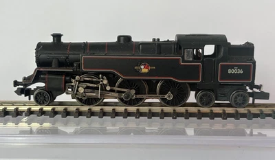 Graham Farish 372-528 Class 4MT Standard 2-6-4T 80036 in BR black - LATE EMBLEM - Image 1 of 4