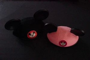 Vintage Disney Mickey & Minnie Mouse Ohren Filzhüte - Bild 1 von 8