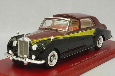 TrueScale TSM124364 1/43 Rolls-Royce Phantom V Sedanca De 1962 Nero Marrone - Immagine 1 di 4