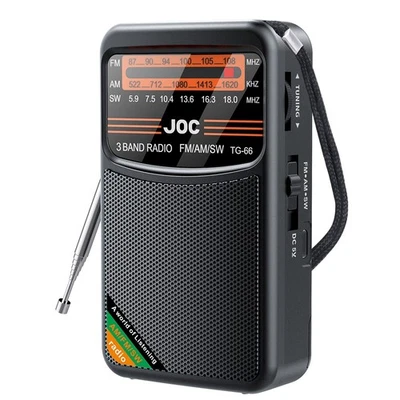 Taschenradio Tragbares -Vollbandradio AM/FM/SW-Radio mit Wiederaufladbarem 6888 - Bild 1 von 4